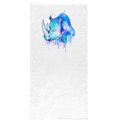 Watercolor Rhino Bath Towel - Beyond T-shirts